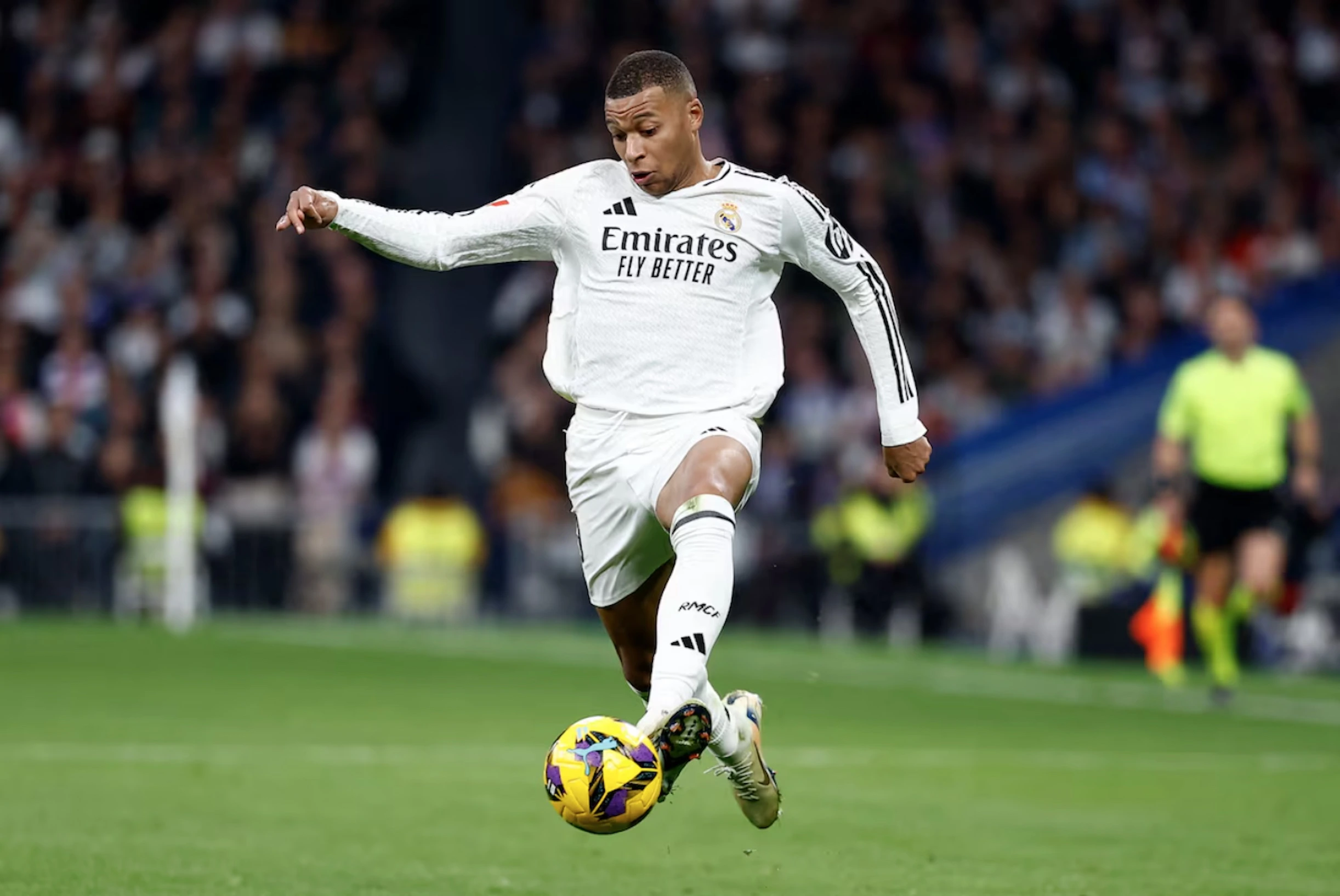 December 22, 2024 Real Madrid's Kylian Mbappe in action 