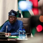 Nigerian President Bola Tinubu looks on as he meets with South African President Cyril Ramaphosa on the day of the 11th Bi-National Commission between the two countries at Tuynhuys, in Cape Town, South Africa, December 3, 2024.