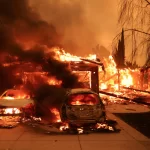 The Eaton Fire in Altadena.