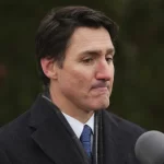 Canada Prime Minister Justin Trudeau announces his resignation as Liberal leader and prime minister outside Rideau Cottage in Ottawa on Monday, Jan. 6, 2025.