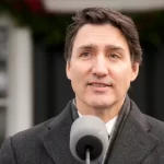 Prime Minister Justin Trudeau announces his resignation outside Rideau Cottage in Ottawa on Jan.6, 2025.