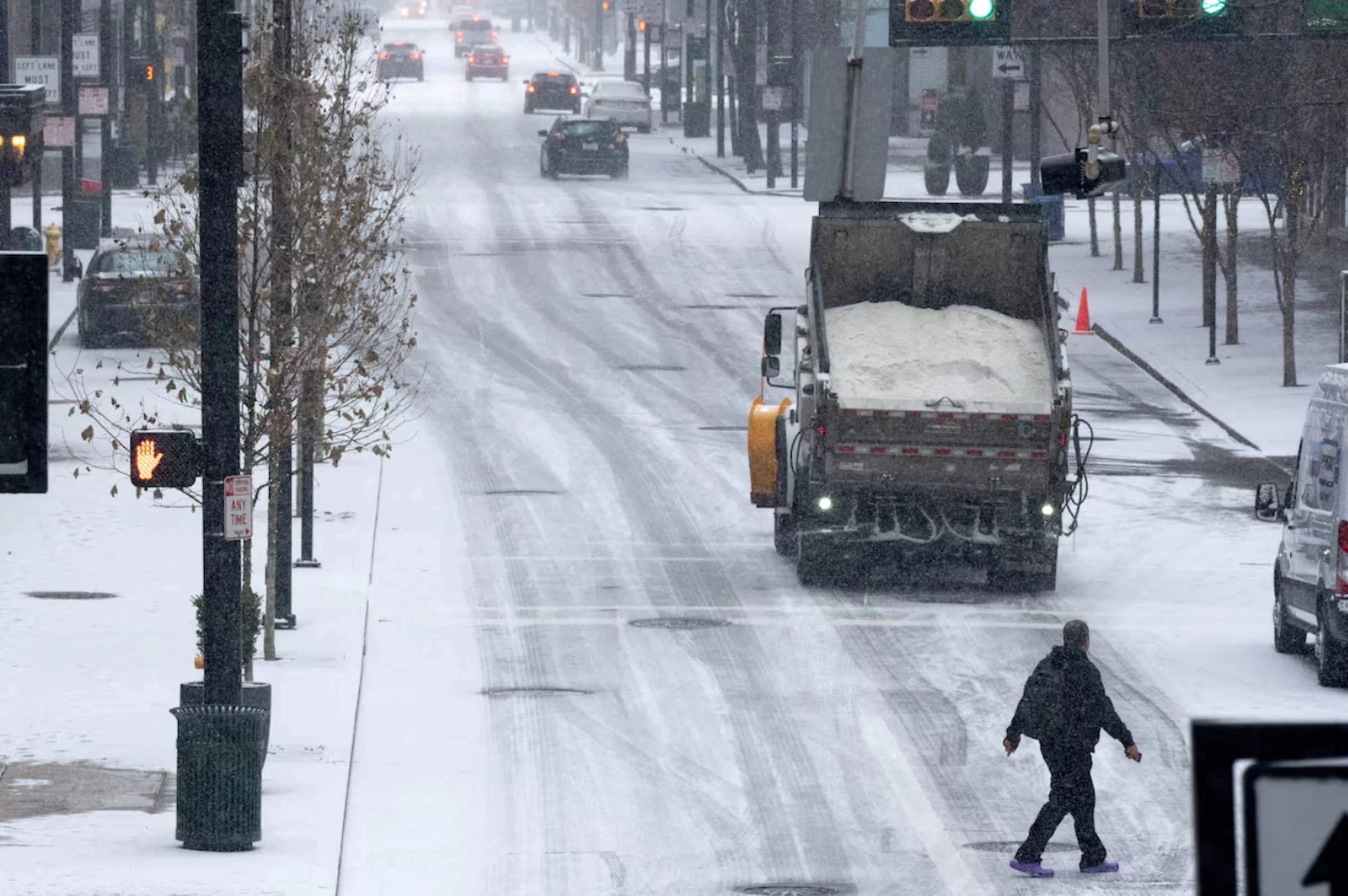 Snow storm, Cincinnati, Ohio, January 5, 2025. 