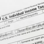 Part of a 1040 U.S. Individual Income Tax Return form is shown July 24, 2018, in New York.